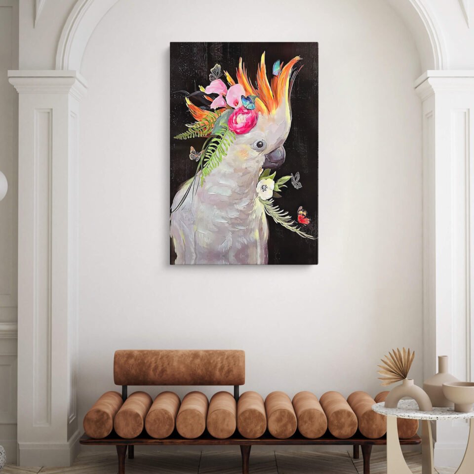 Parrot Canvas Wall Art -Ideal for Animal Lovers and Nature Enthusiasts.