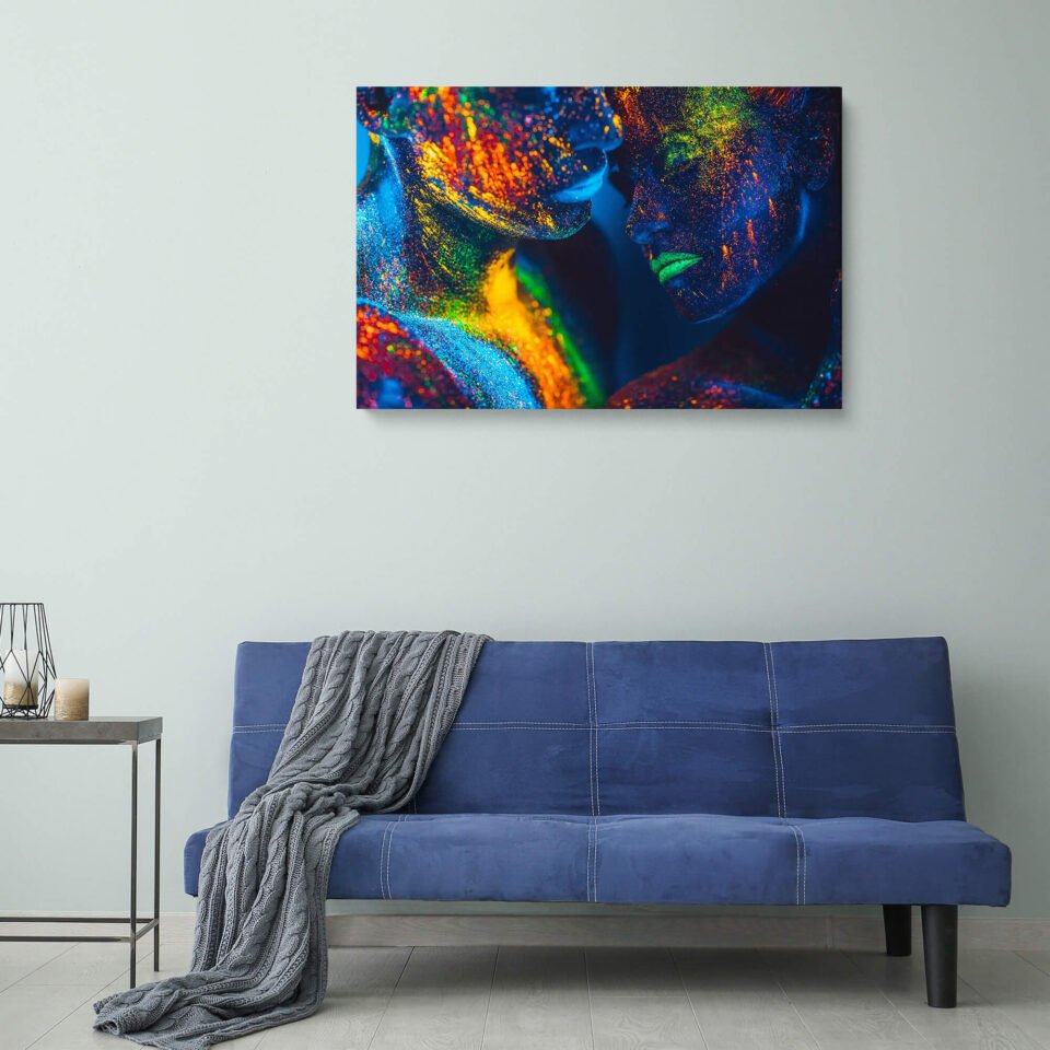 Passionate Neon Art - Romantic Couples - Colorful Artwork to Add a Touch of Love to Any Room