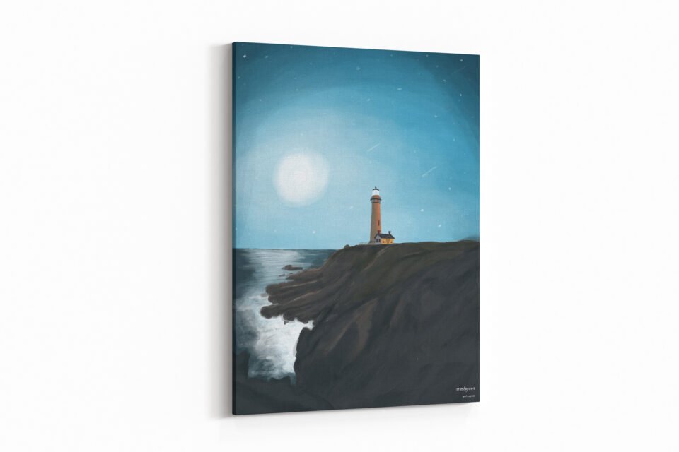 Lighthouse - Art Print on Canvas