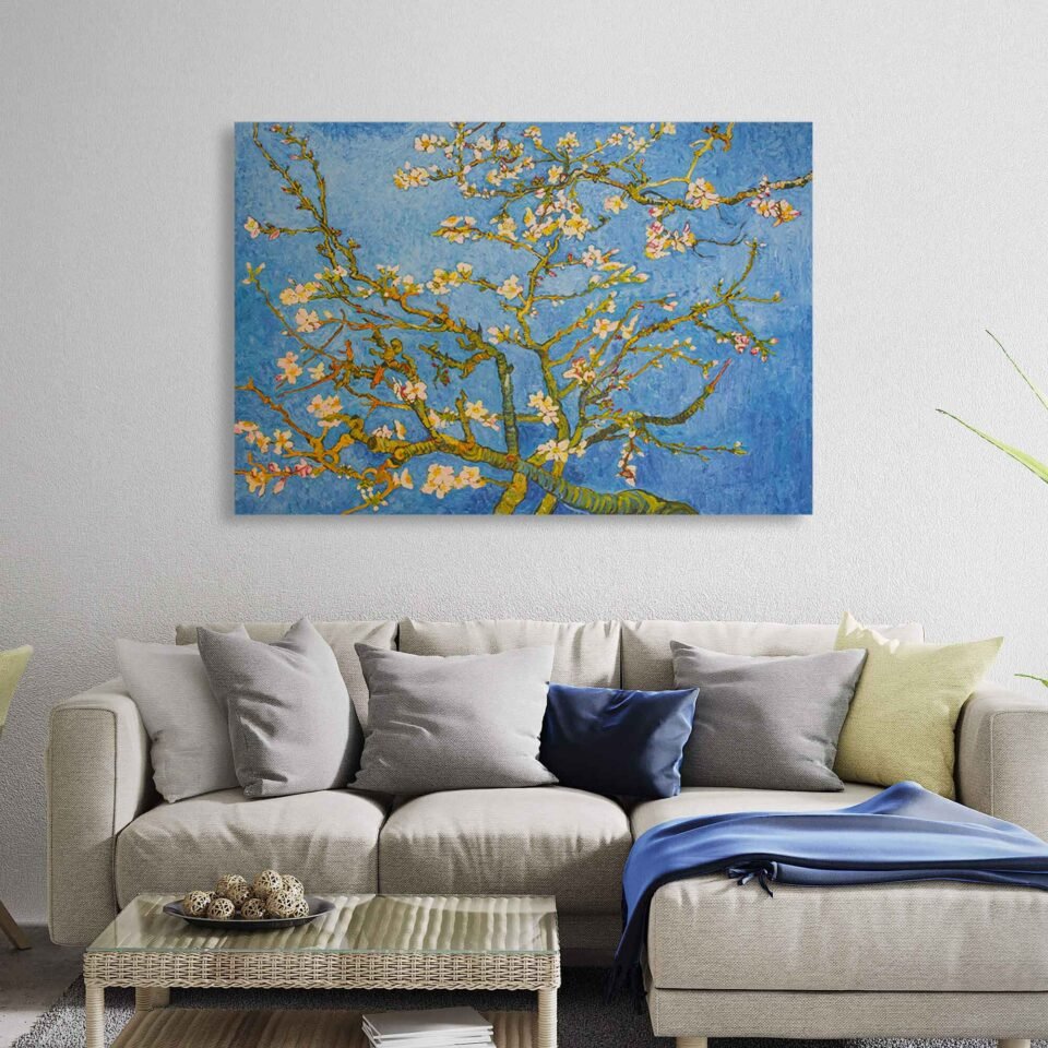 Vincent van Gogh - Almond Blossom - Reproduction on Canvas Print