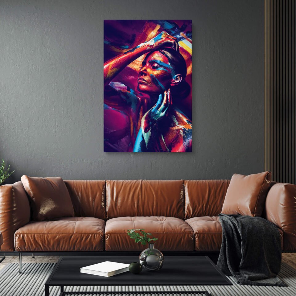Colorful Body Painting Canvas Prints