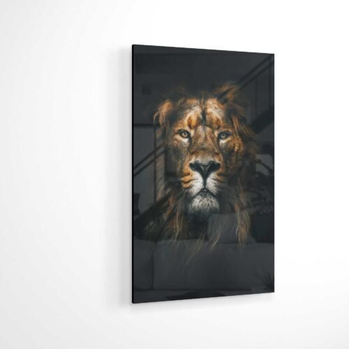 Glass Wall Art - Pure Lion