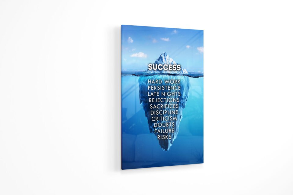 Glass Wall Art - Success
