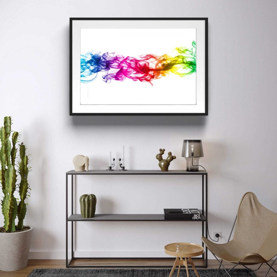 Coloured Waves - Framed Photo Prints
