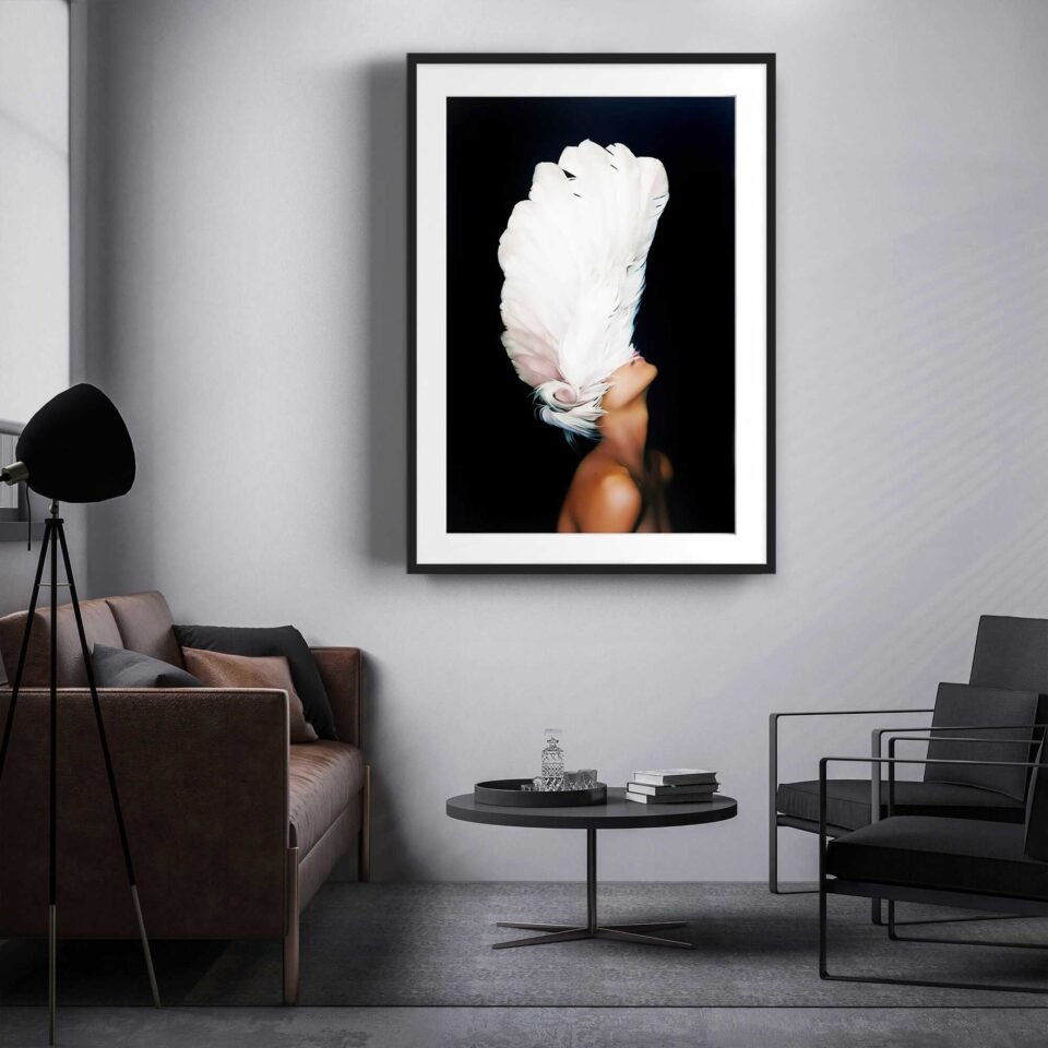 Feather Head - Framed Photo Prints