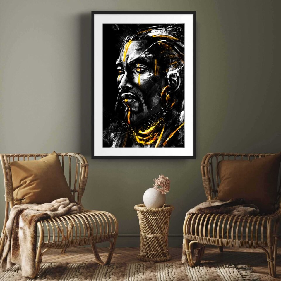 African Chief - Framed Photo Prints
