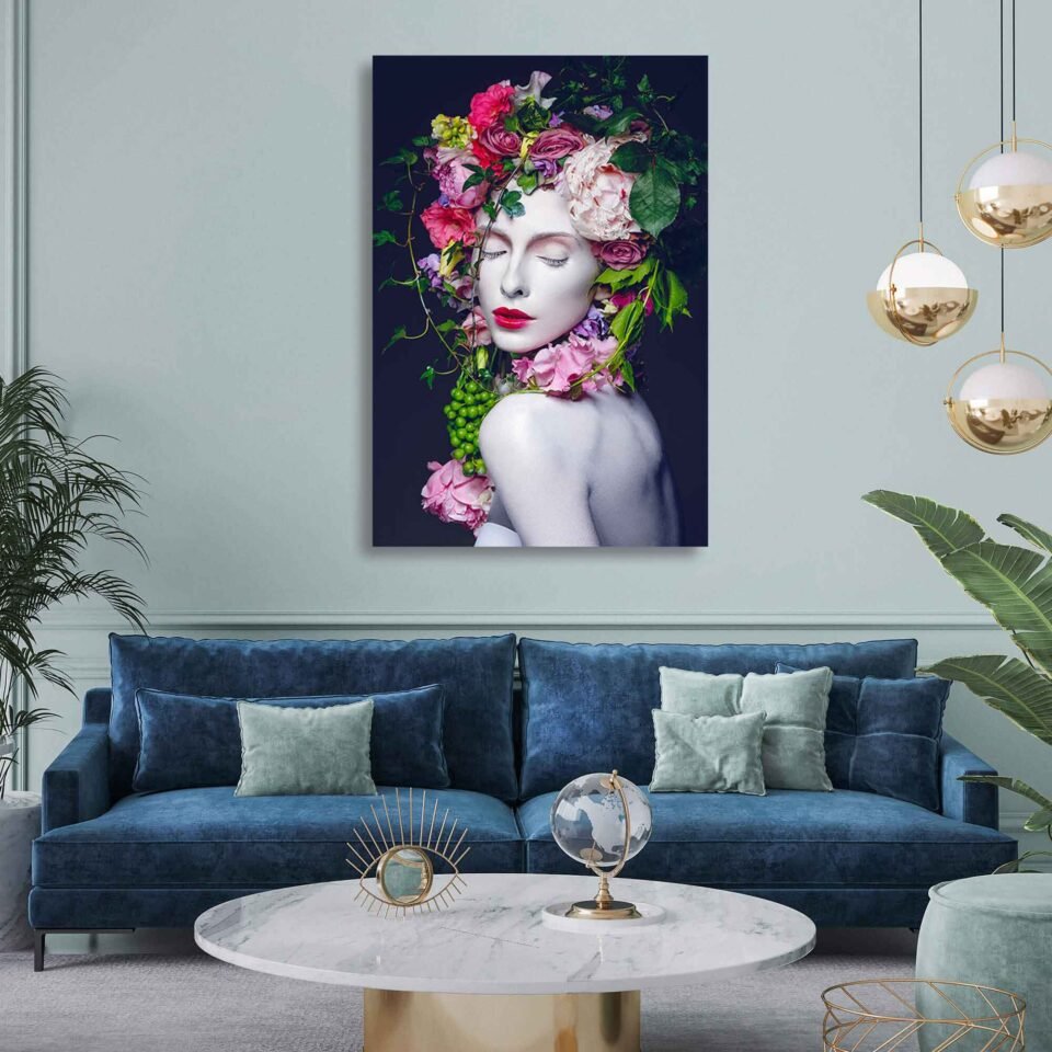 Blooming Majesty - The Floral Reign of a Beautiful Flower Queen - Wall Art Prints