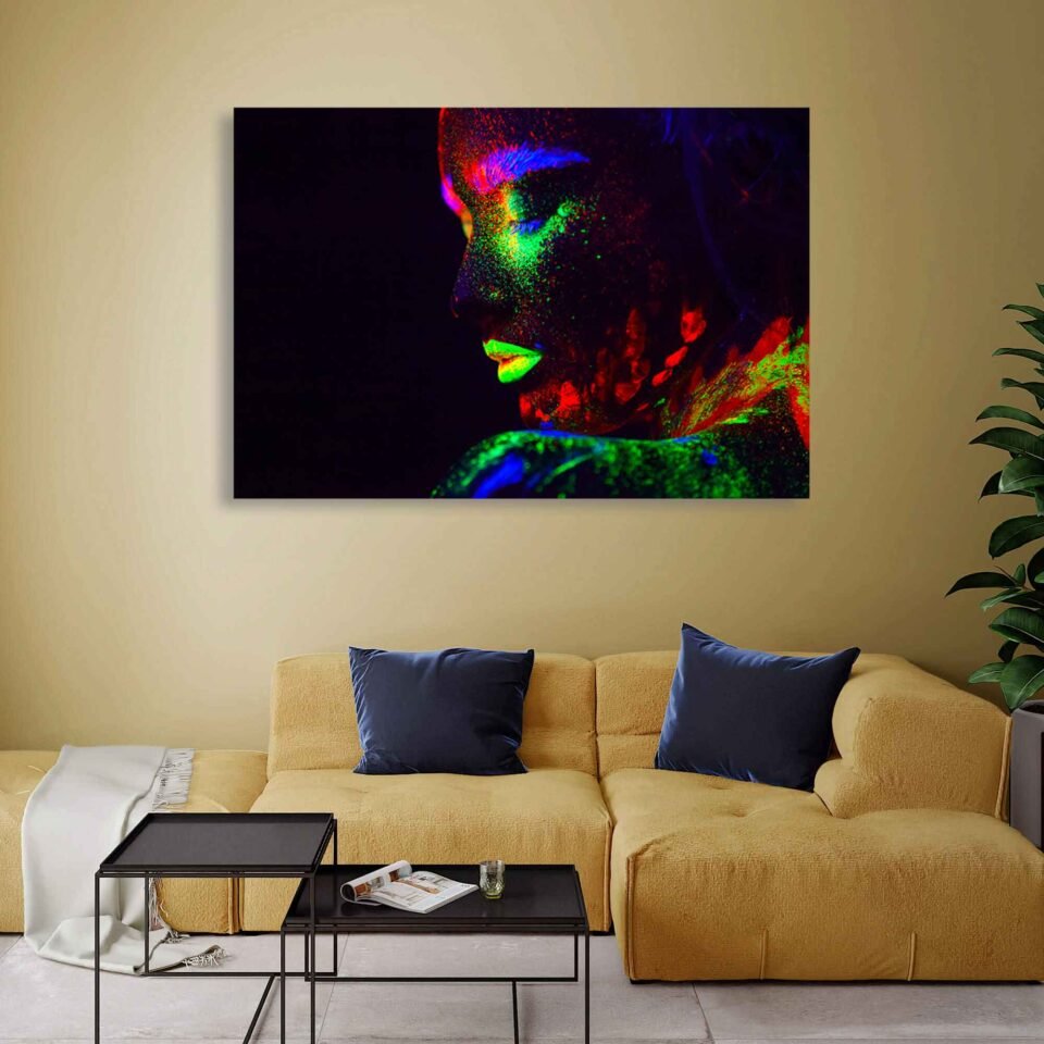 Ethereal Woman Canvas Print - A stunning portrayal of a woman's beauty in an abstract and dreamy style.