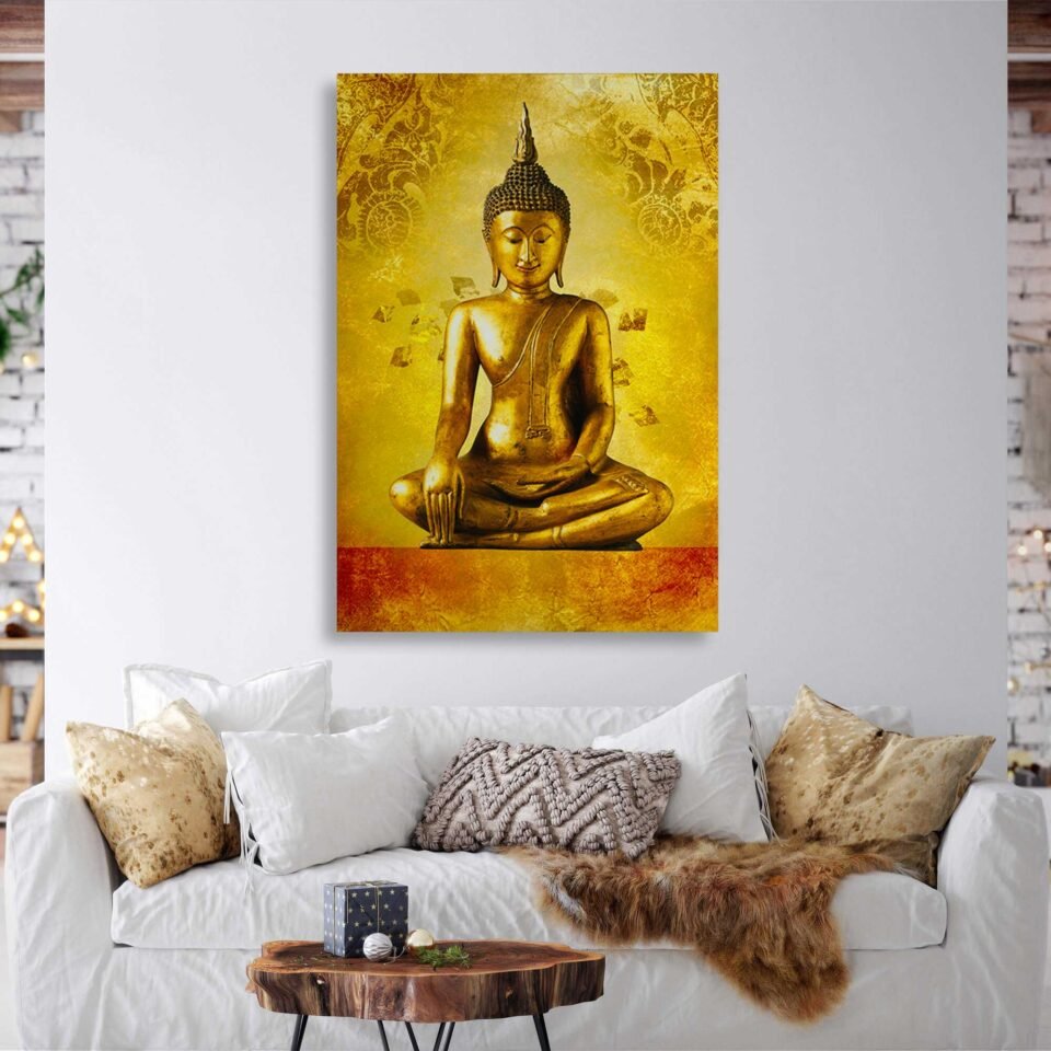 Gold Buddha Statue 13