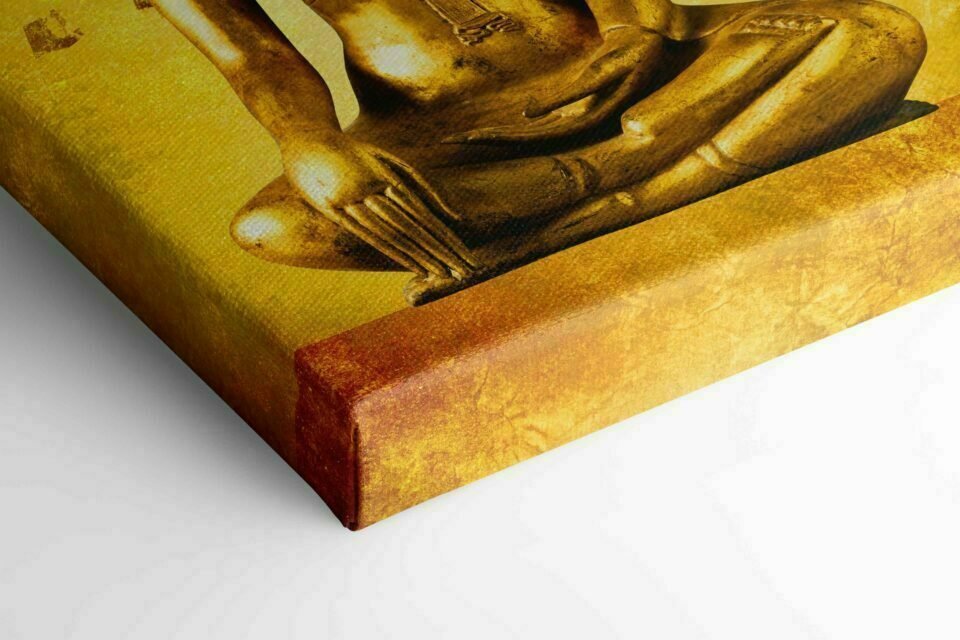 Gold Buddha Statue CloseUp scaled
