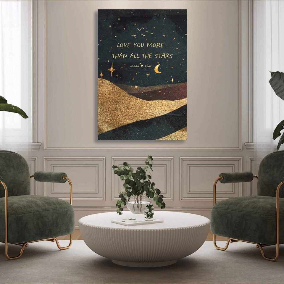 Canvas Prints - Moon And Stars PM07