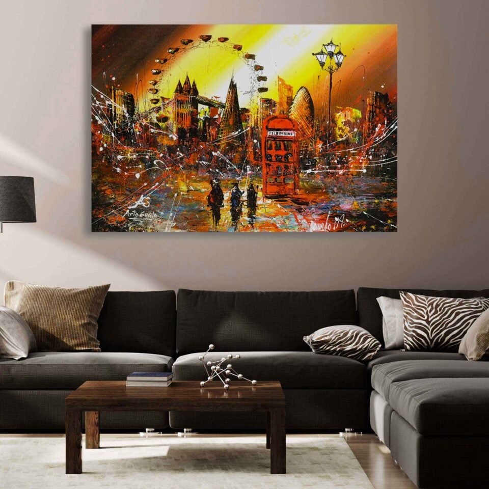 Cityscape Painting of London - Canvas Prints