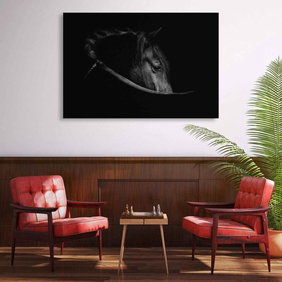 Whispering Grace - The Soulful Gaze of an Andalusian Horse - Large Canvas Prints