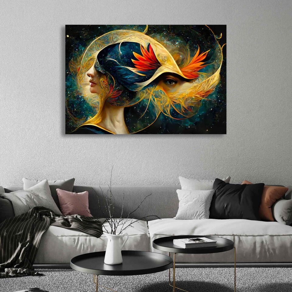 Harmony of the Muse - Music, Myth, and Yoga in Space - Wall Art Prints