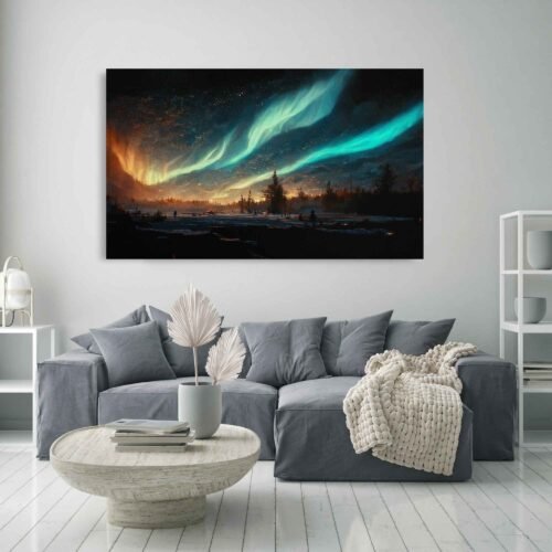 Northern Lights Enchantment - Night Sky Landscape Prints