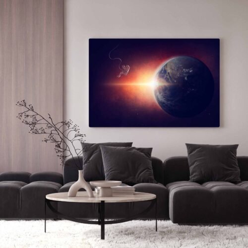 Celestial Odyssey - Exploring the Universe with NASA - Astronauts Wall Art Prints. This stunning canvas print celebrates the spirit of discovery and human curiosity that drives space research and exploration. It honors the work of NASA and the brave astronauts who venture beyond our world to uncover the mysteries of the cosmos.