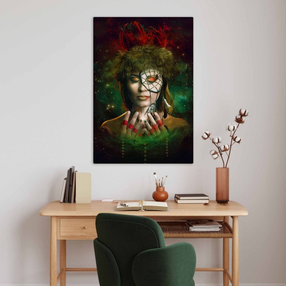 Enigmatic Enchantment - Fantasy Portrait of a Young Gothic Woman - Gothic Wall Decor 