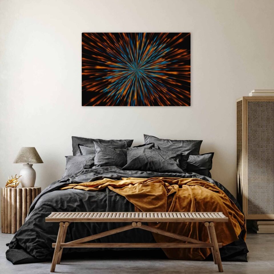 Explosive Kaleidoscope - A Multicolored Abstract Journey of Light and Imagination - Wall Art Prints