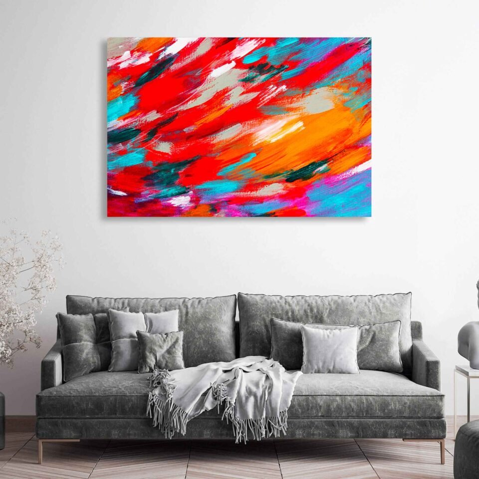 Vibrant Expressions - Bold Brush Strokes - Abstract Prints