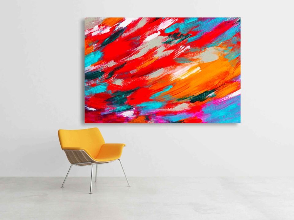 Vibrant Expressions - Bold Brush Strokes - Abstract Prints