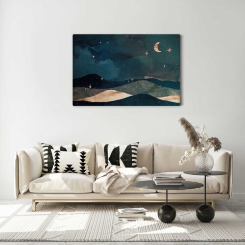 Starry Serenity - Universe Art Nightscape on Canvas Prints