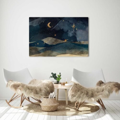 Starlit Whispers - Universe Art Night Sky Wall Art Prints
