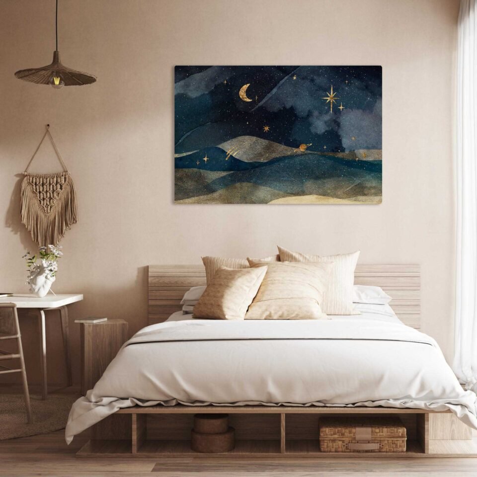 Starlit Whispers - Universe Art Night Sky Wall Art Prints