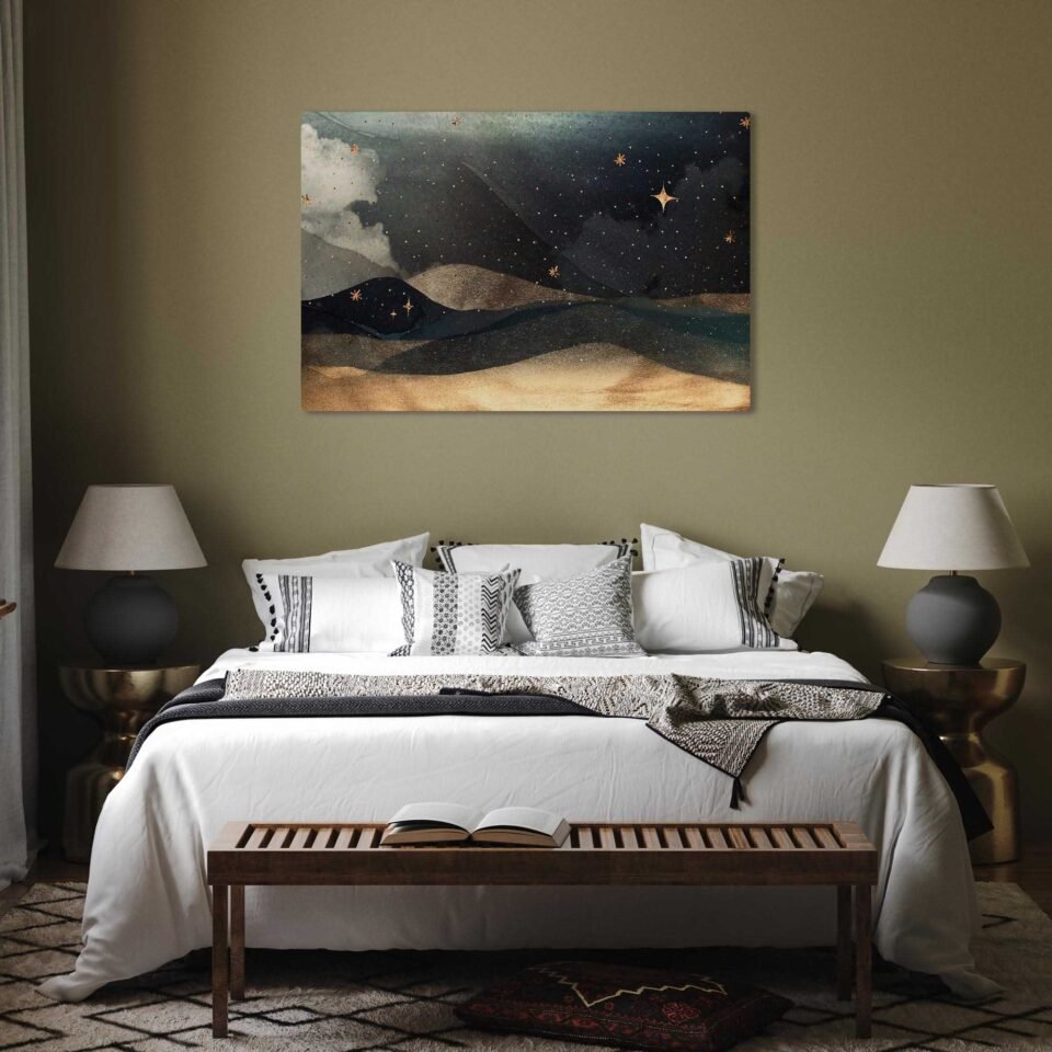 Twilight Whispers - Mystical Night Sky on Canvas Prints