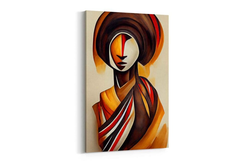 Essence of Heritage - Abstract African Tribal Woman - African Art
