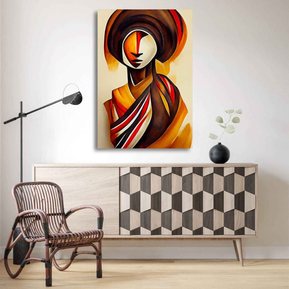 Essence of Heritage - Abstract African Tribal Woman - African Art