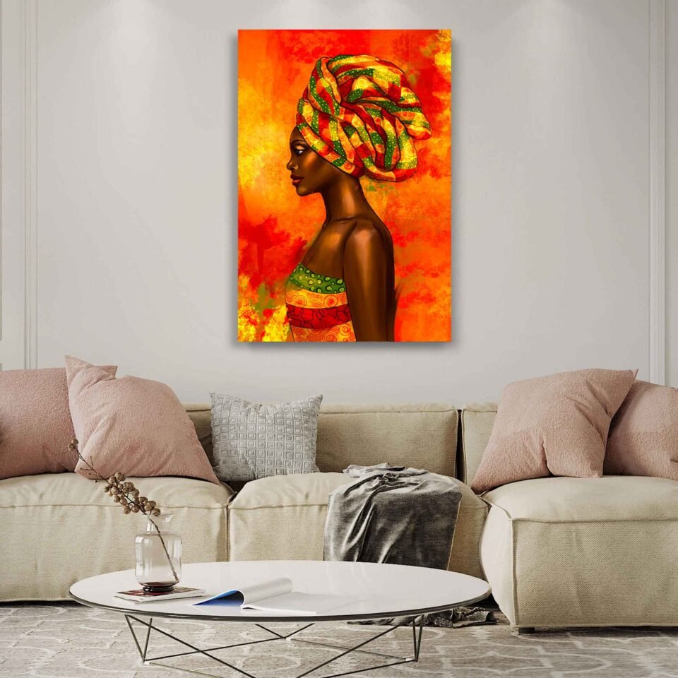 Exquisite Essence - Celebrating Ethnic Beauty of African Art on Canvas Prints