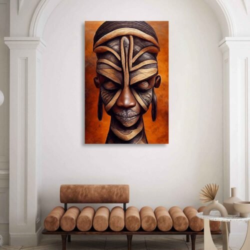 Guardian of Tradition - African Tribal Portrait - African Art for Home Decor