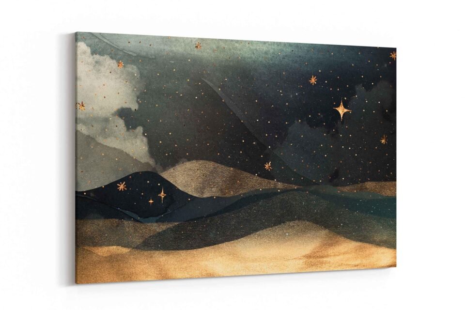 Twilight Whispers - Mystical Night Sky on Canvas Prints