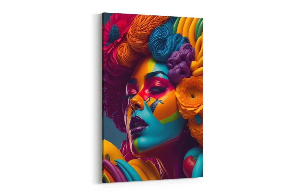 Radiant Spectrum - Colorful Rainbow Portrait - Wall Art Prints