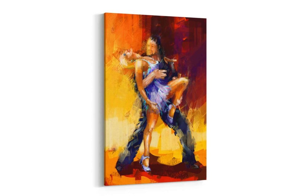 Rumba Dancers - Canvas Wall Art