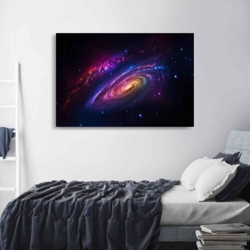 Celestial Wonders - Canvas Art - Nature's Universe in the Night Sky on Canvas Print