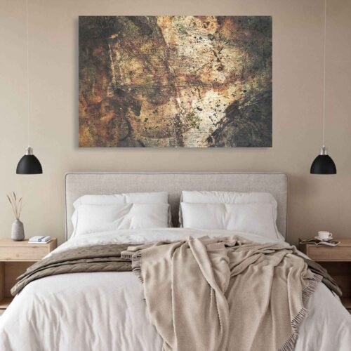 Old Grunge - Abstract Art. This exquisite piece of art captures the essence of a bygone era, offering a unique blend of nostalgia and artistry. Whether it graces your living room or bedroom, it's an elegant addition to your decor.