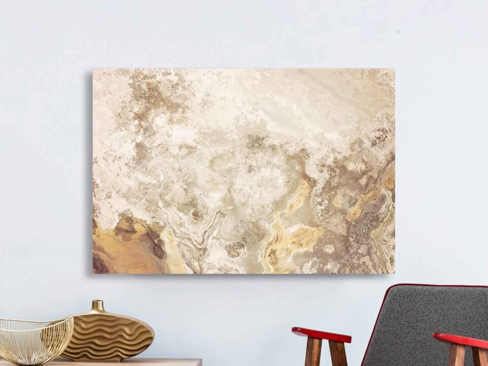 Beige Marble - Abstract Art Prints