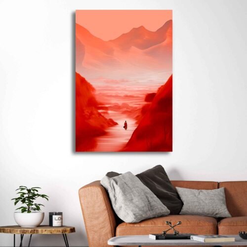 Zen Tranquility - Canvas Art - Mountain Road to Meditation