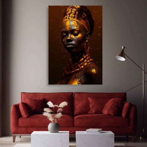 African Female Portrait - Wall Art on Canvas Prints