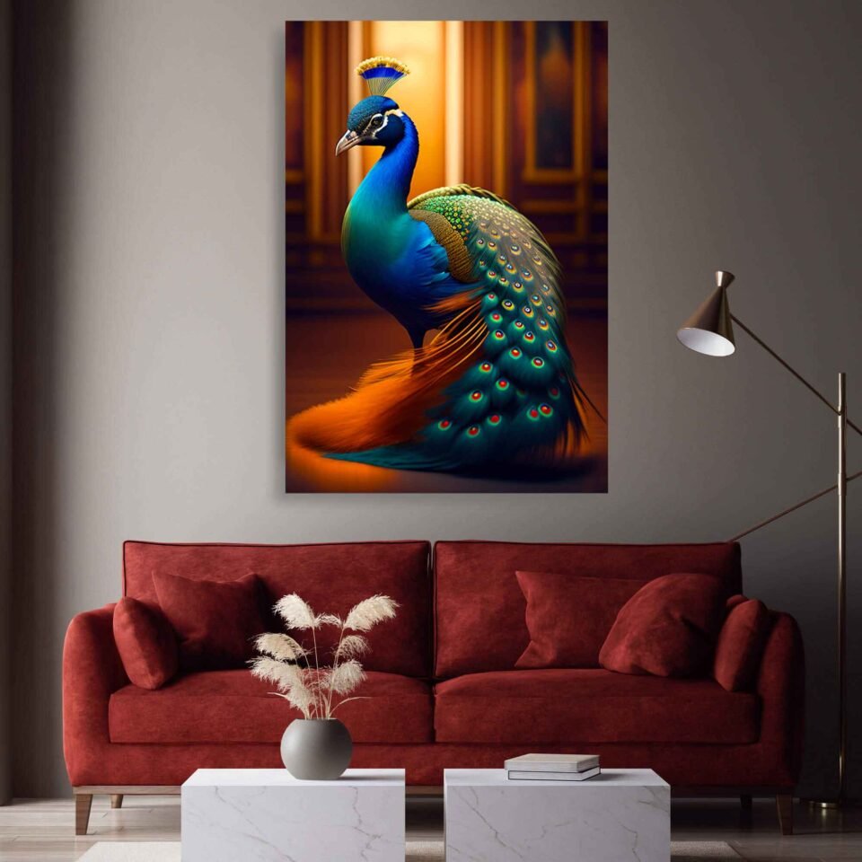 Wild Beauty - Canvas Art - Peacock on Canvas Prints
