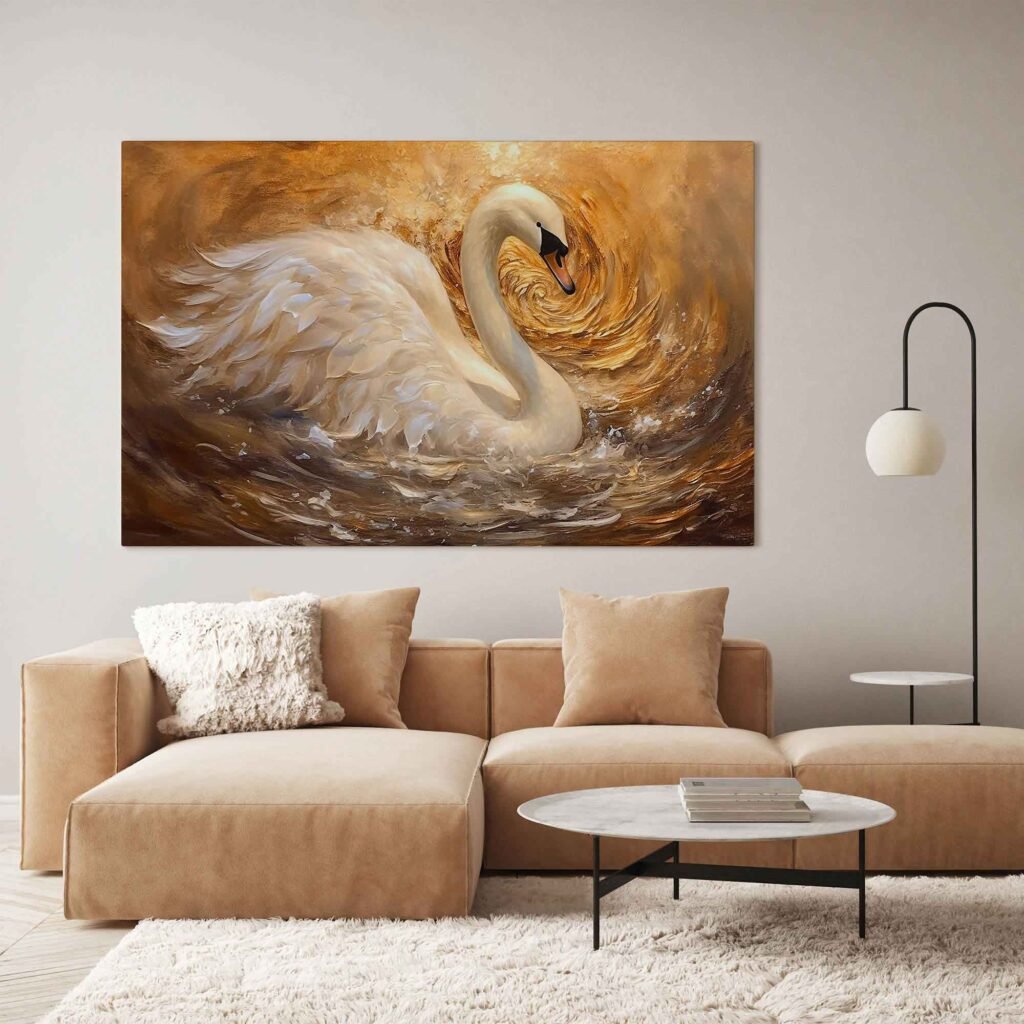 Swan Serenade - Modern Art