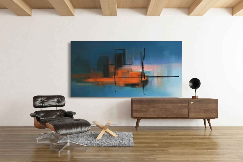 Serene Blue Abstract Wall Art - Large Wall Art Canvas Framed Prints for Any Room. Add a touch of tranquility to your space with Serene Blue Abstract Prints. This large wall art features soothing blue tones, perfect for stylish home decor in bedrooms, living rooms, or any room in need of elegance.