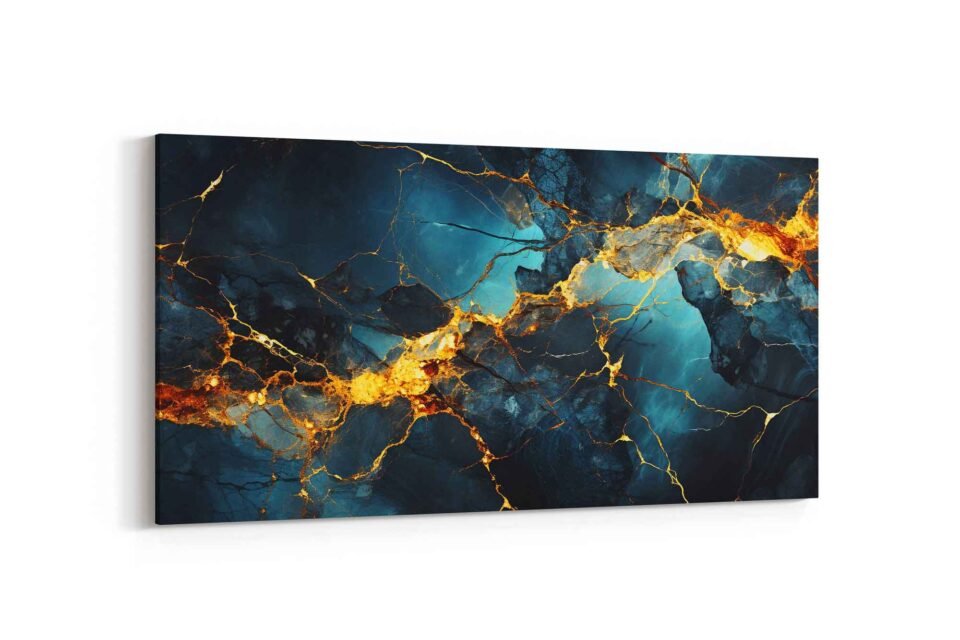 Dark Blue Onyx Canvas Art - Image 2