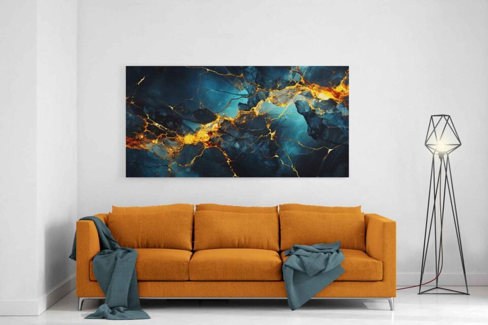 Elegant Dark Blue Onyx Canvas Art - Framed Prints for Modern Decor. Elevate your space with this elegant dark blue onyx canvas art. Large and beautifully framed, it adds a sophisticated touch to modern decor, perfect for bringing depth and style to any living room or bedroom wall.