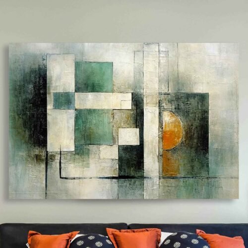 Golden and Grey Abstract Wall Art - Sleek Geometric Artwork - Elegant Wall Decor with Grey Accents. Add a touch of modern elegance with this *Golden and Grey Abstract Wall Art.* Featuring sleek geometric design and sophisticated grey accents, this framed print is perfect for creating a stylish and refined atmosphere in any space. 