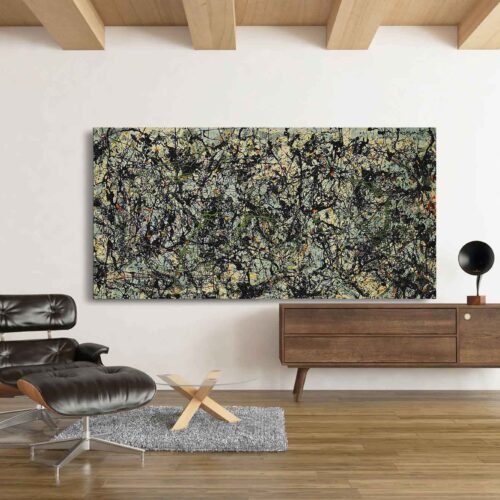 Lucifer Art Print by Jackson Pollock - Bold Abstract Artwork on Canvas Art. Large Framed Wall Art Prints.