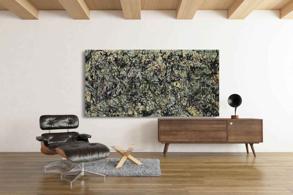 Lucifer Art Print by Jackson Pollock - Bold Abstract Artwork on Canvas Art. Large Framed Wall Art Prints.