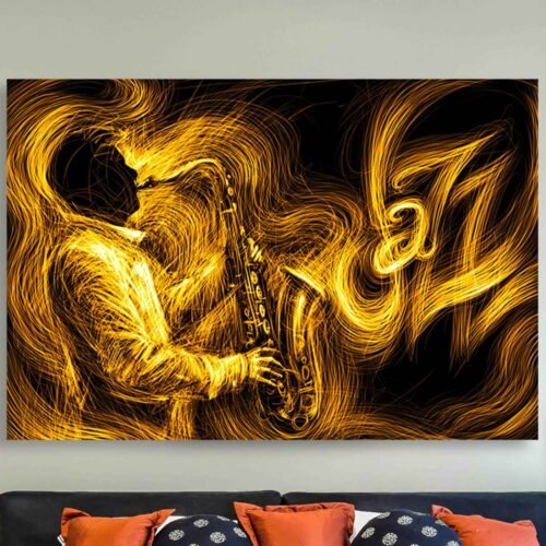 Jazz Singer Modern Wall Art - Framed Canvas Prints for Stylish Home Decor. Bring the rhythm of jazz into your home with this **Jazz Singer Modern Wall Art**. A stylish framed canvas print capturing the soulful essence of music, perfect for adding a sophisticated touch to any space. Ideal for music lovers and modern decor enthusiasts!